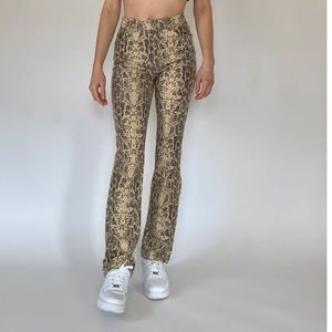 VINTAGE GUESS PYTHON TROUSERS